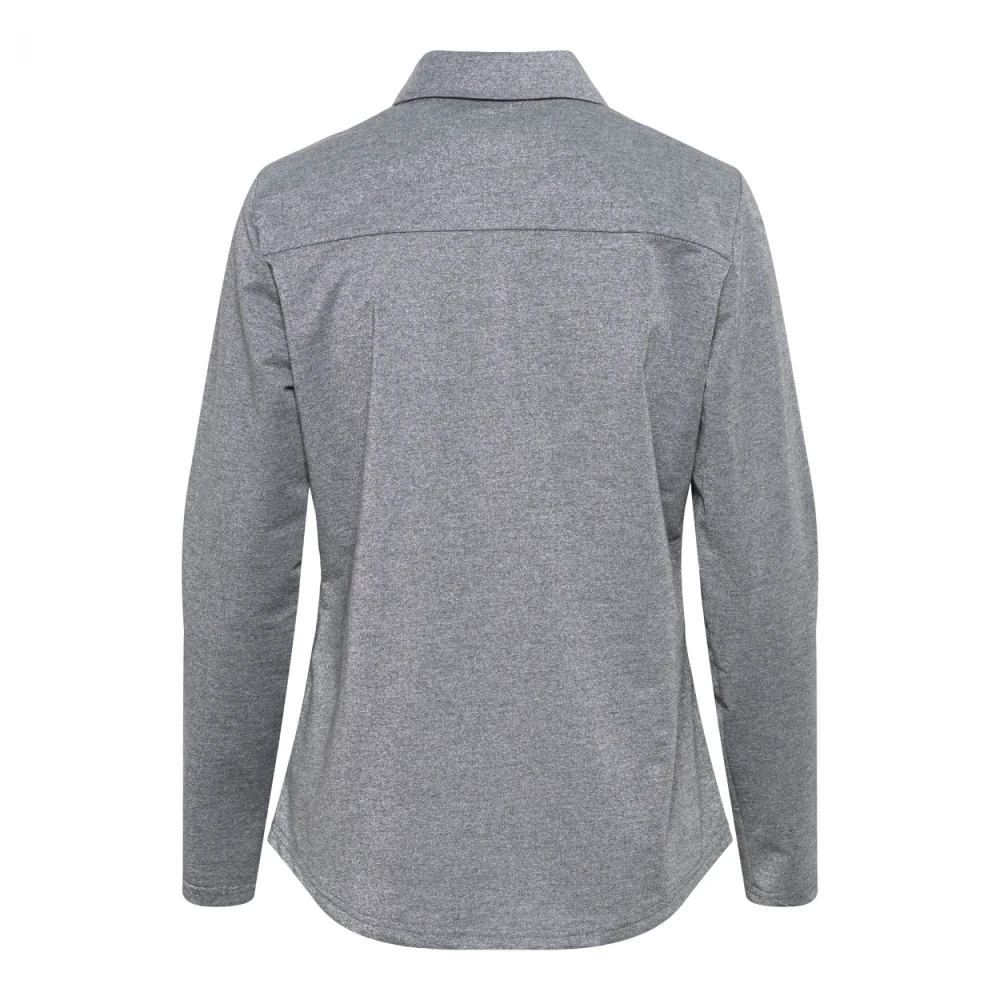 &Co Woman Oversized geruite overhemd Gray Dames