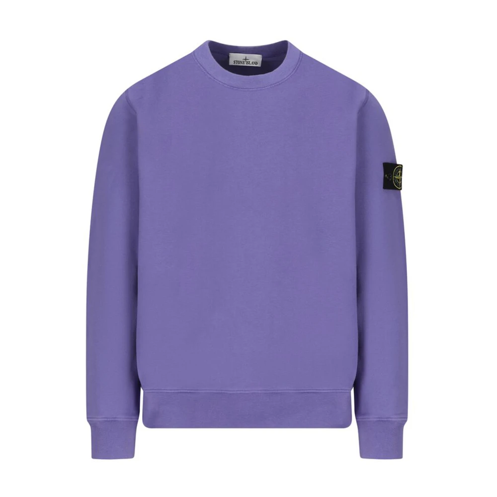 Stone Island Paarse Ribgebreide Sweaters Purple Heren