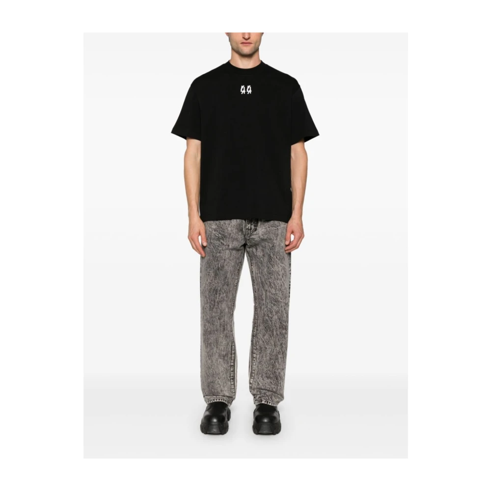 44 Label Group T-shirt met ronde hals Black Heren