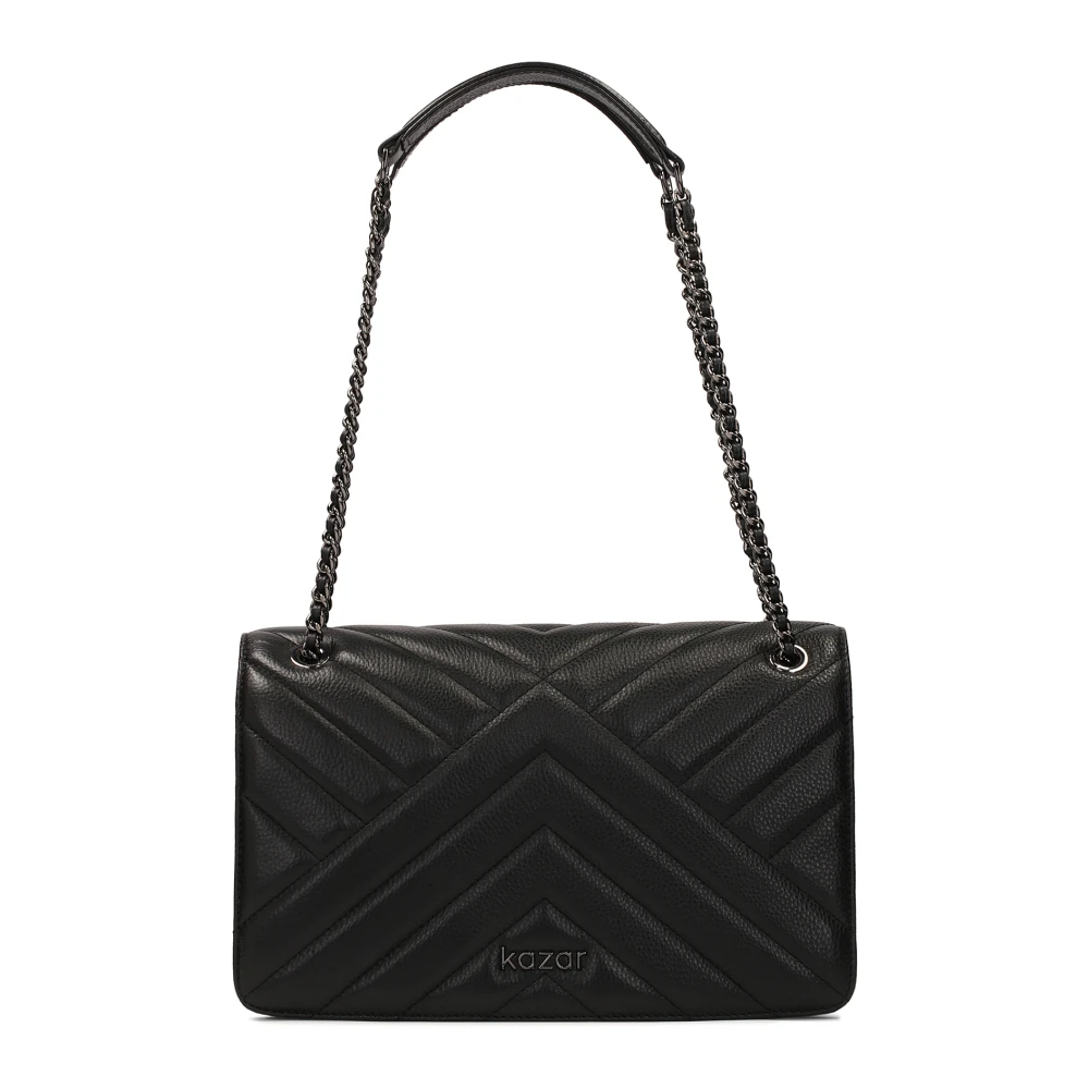 Kazar Zwarte versierde handtas opgehangen aan een ketting Black Dames