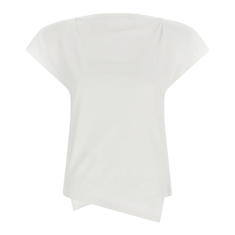 Isabel Marant Women's White T-Shirts, S, Sebani Cotton T-Shirt