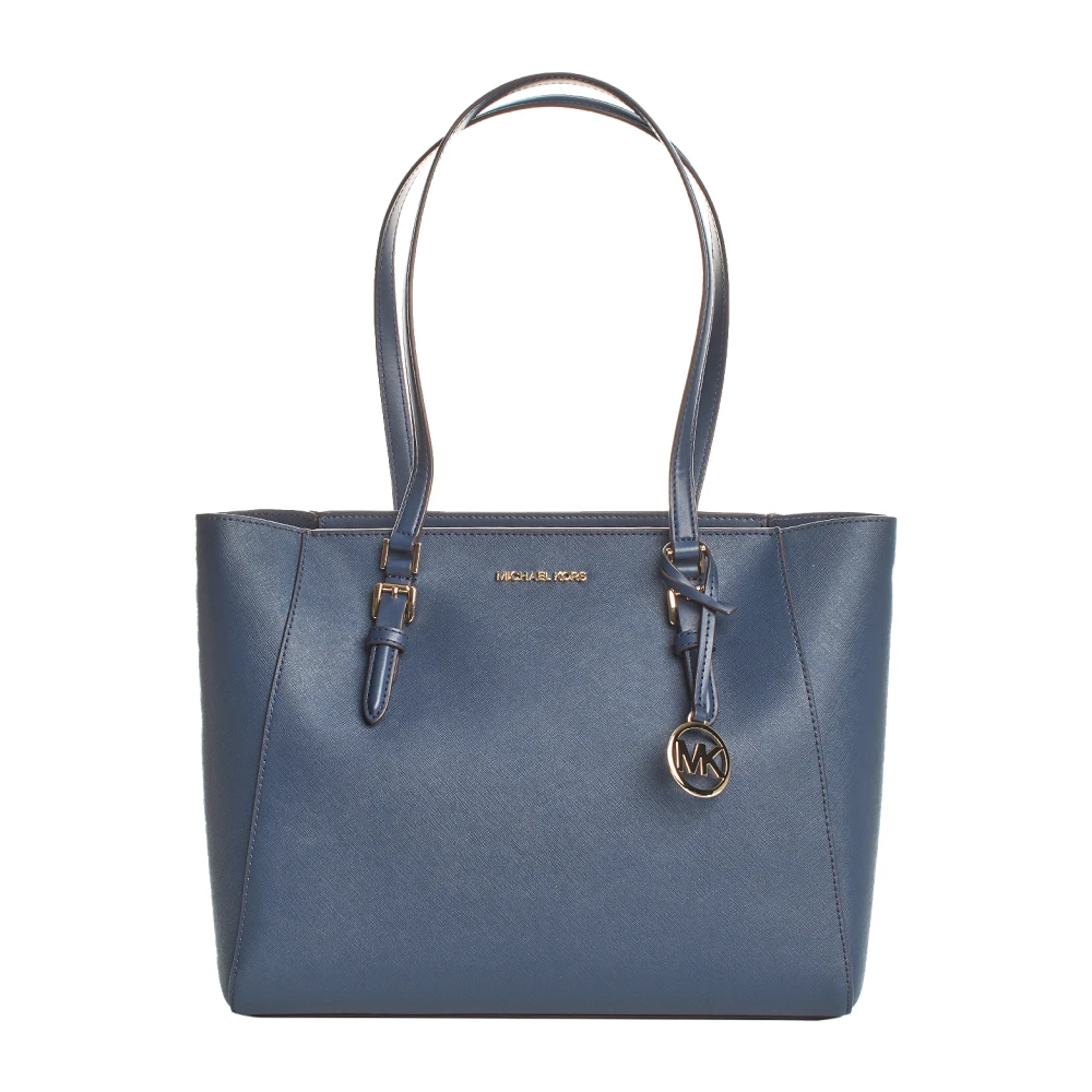 Michael Kors Omkeerbare leren tas Blue Dames