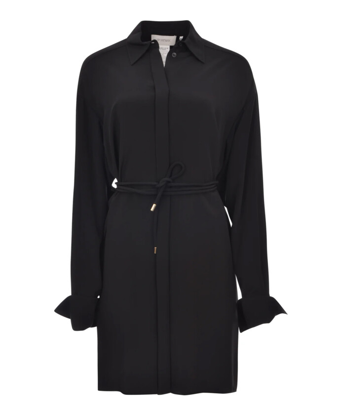 black-silk-dress-wide-sleeves