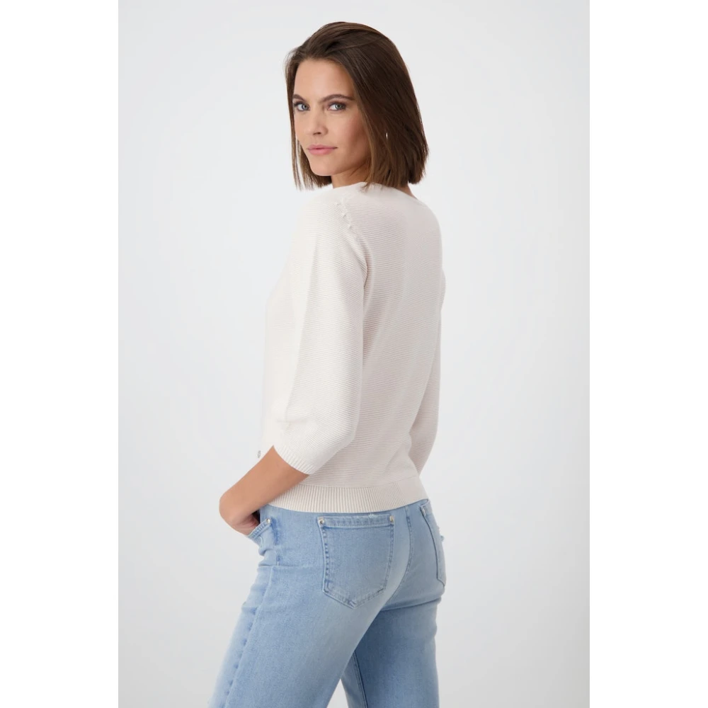 monari pullover Basic pull 408417 191 Beige Dames