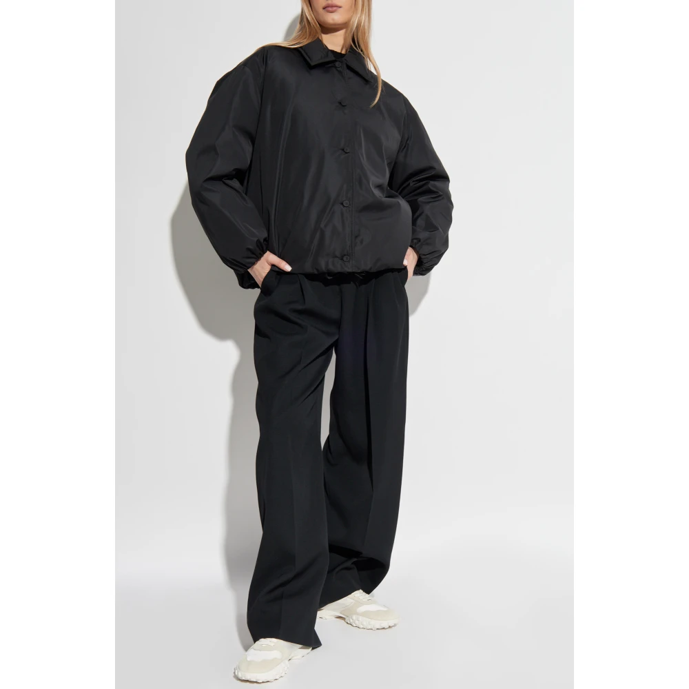 Jil Sander Wijdvallende pufferjas Black Dames