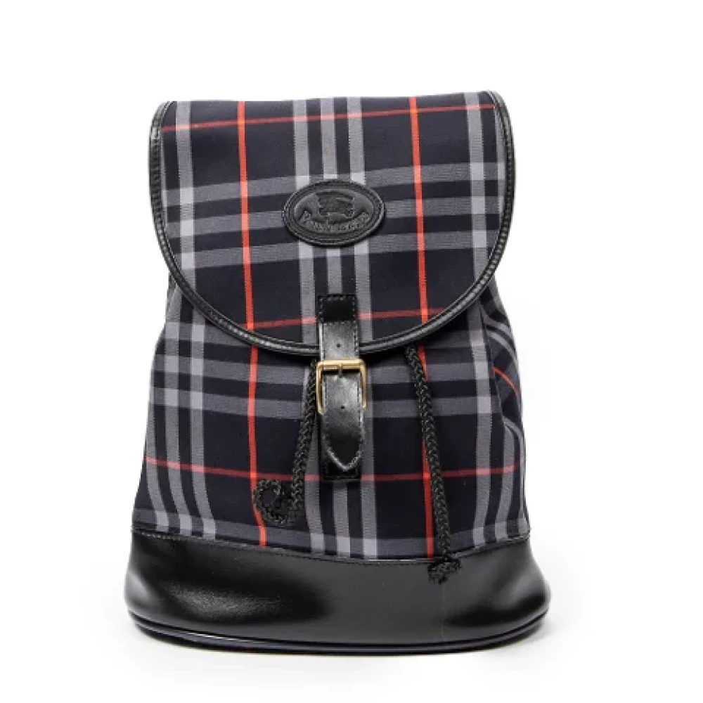 Burberry Vintage Pre-owned Canvas backpacks Black Dames