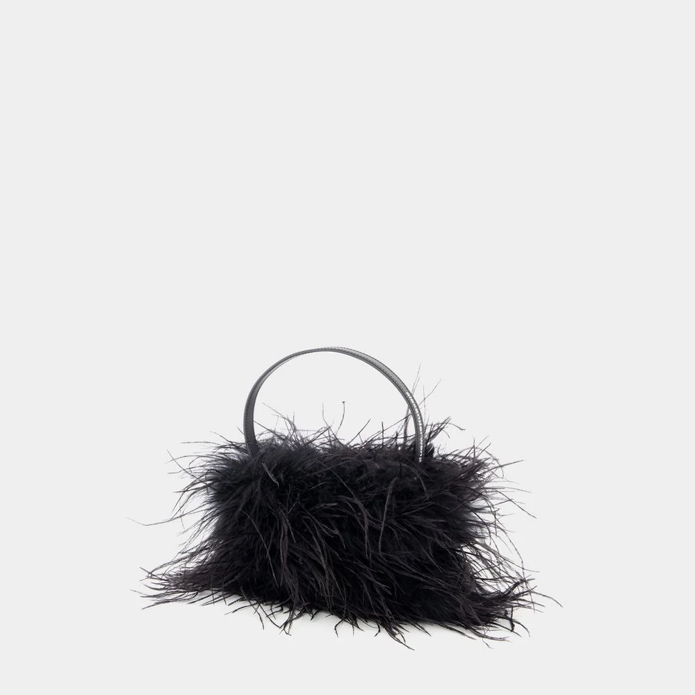 alexander wang Veertje Noir Handtas Zwart Satijn Black Dames
