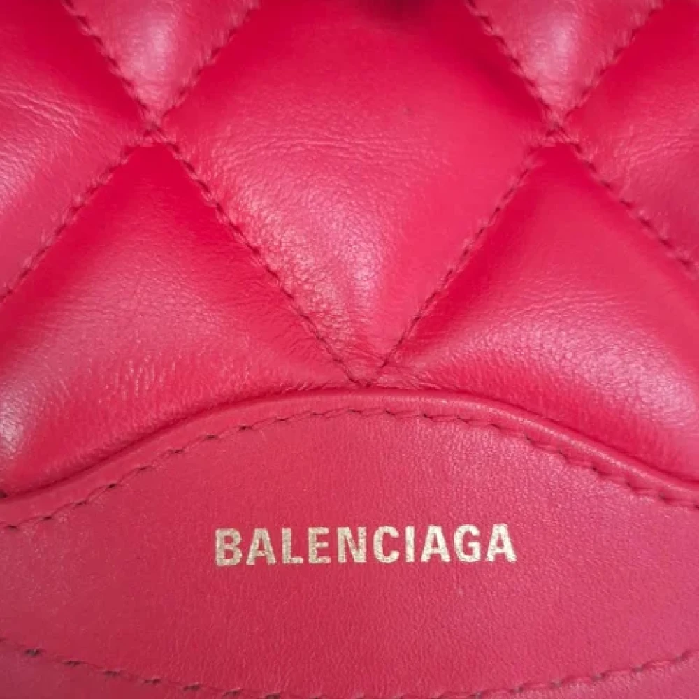 Balenciaga Vintage Pre-owned Leather crossbody-bags Red Dames
