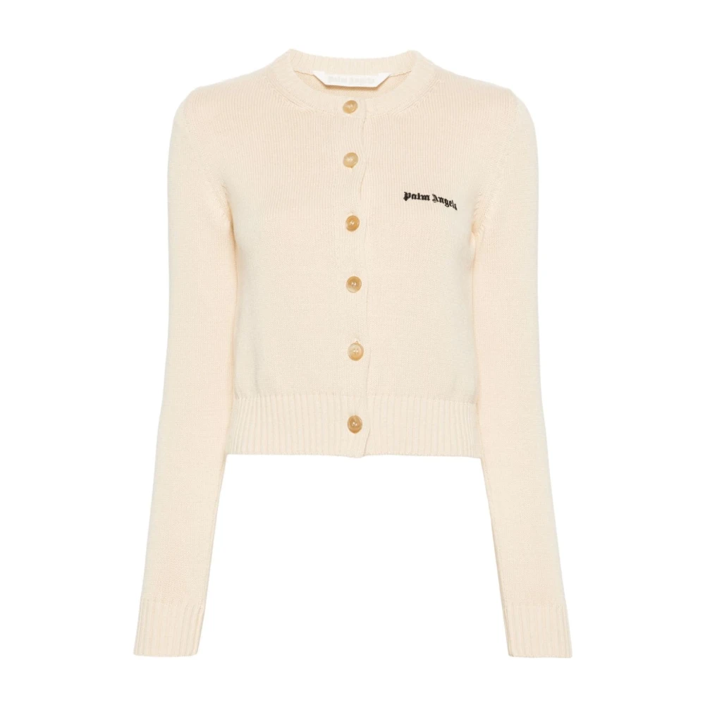 Palm Angels Klassieke Logo Vest Beige Dames