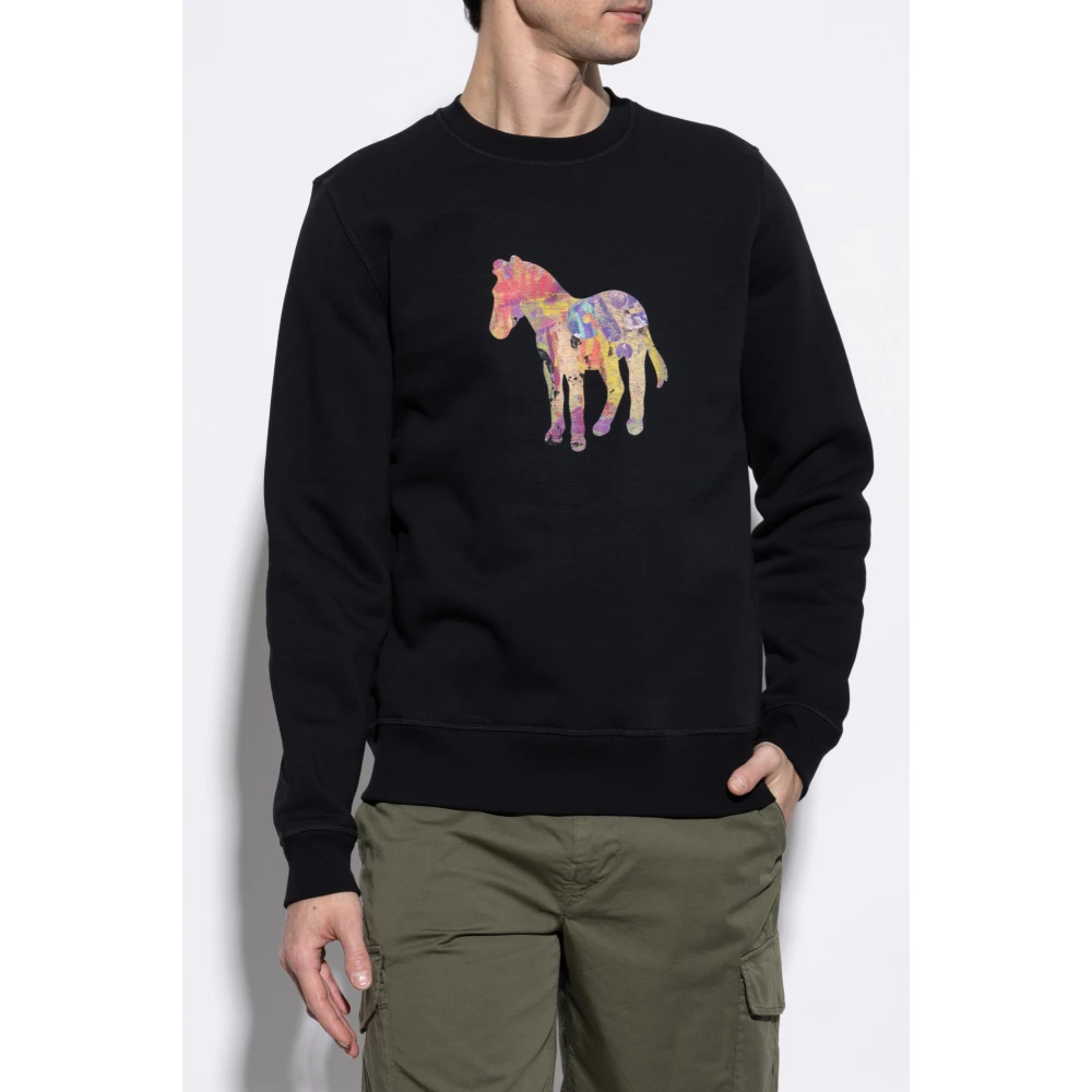 PS By Paul Smith Sweatshirt met logo Black Heren