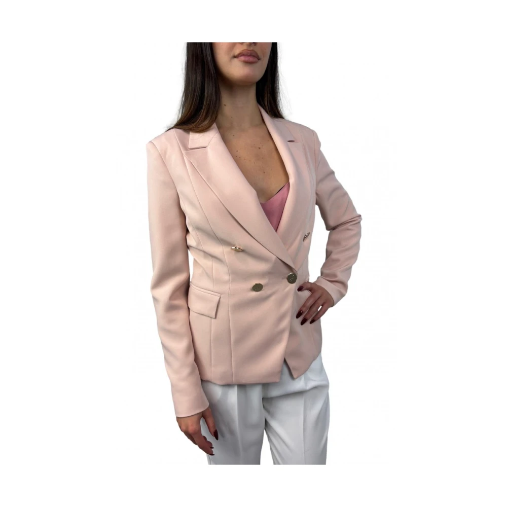 Liu Jo Geknoopte jas met voorzakken Pink Dames