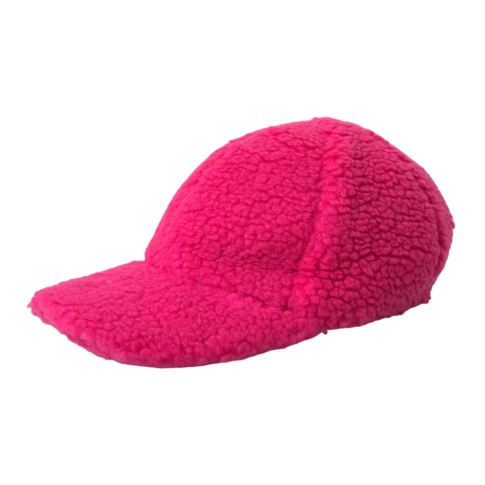 Dolce & Gabbana Men's Pink Fleece Plush Baseball Hat