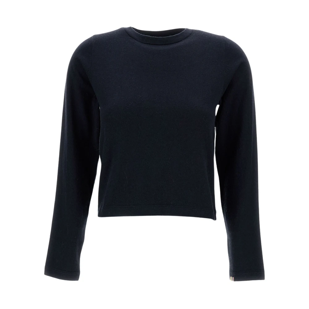 Extreme Cashmere Women's Blue Round-Neck Knitwear, One Size, Lisa N°451