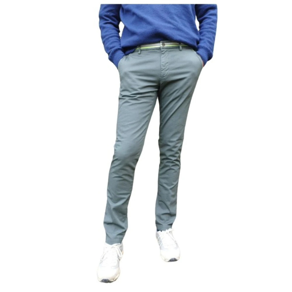 Mason's Milano Start Extra Slim Broek Green Heren