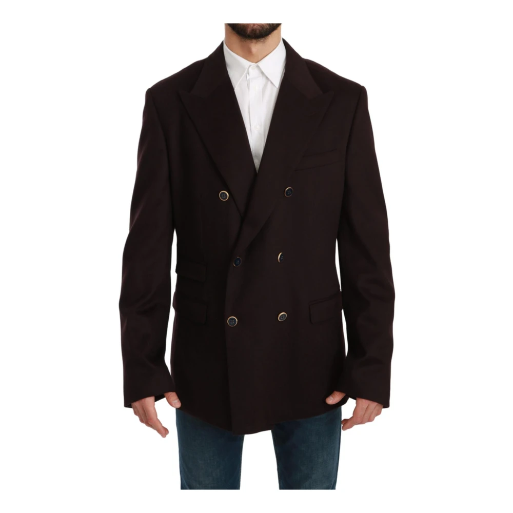 Dolce & Gabbana Underbar Bordeaux Dubbelknäppt Blazer Red, Herr