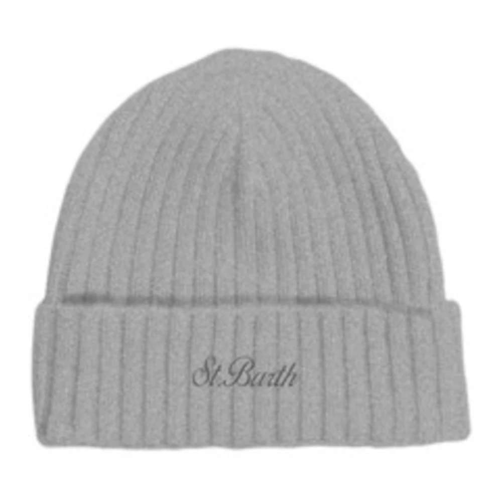 Mc2 Saint Barth Gray Wengen Cashmere Beanie - Male - Accessories - One Size - Accessories