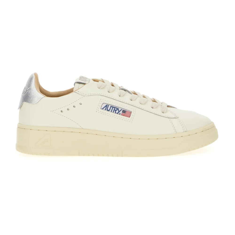 Autry White Sneakers, Female, 5 Uk, Dallas Low Trainers