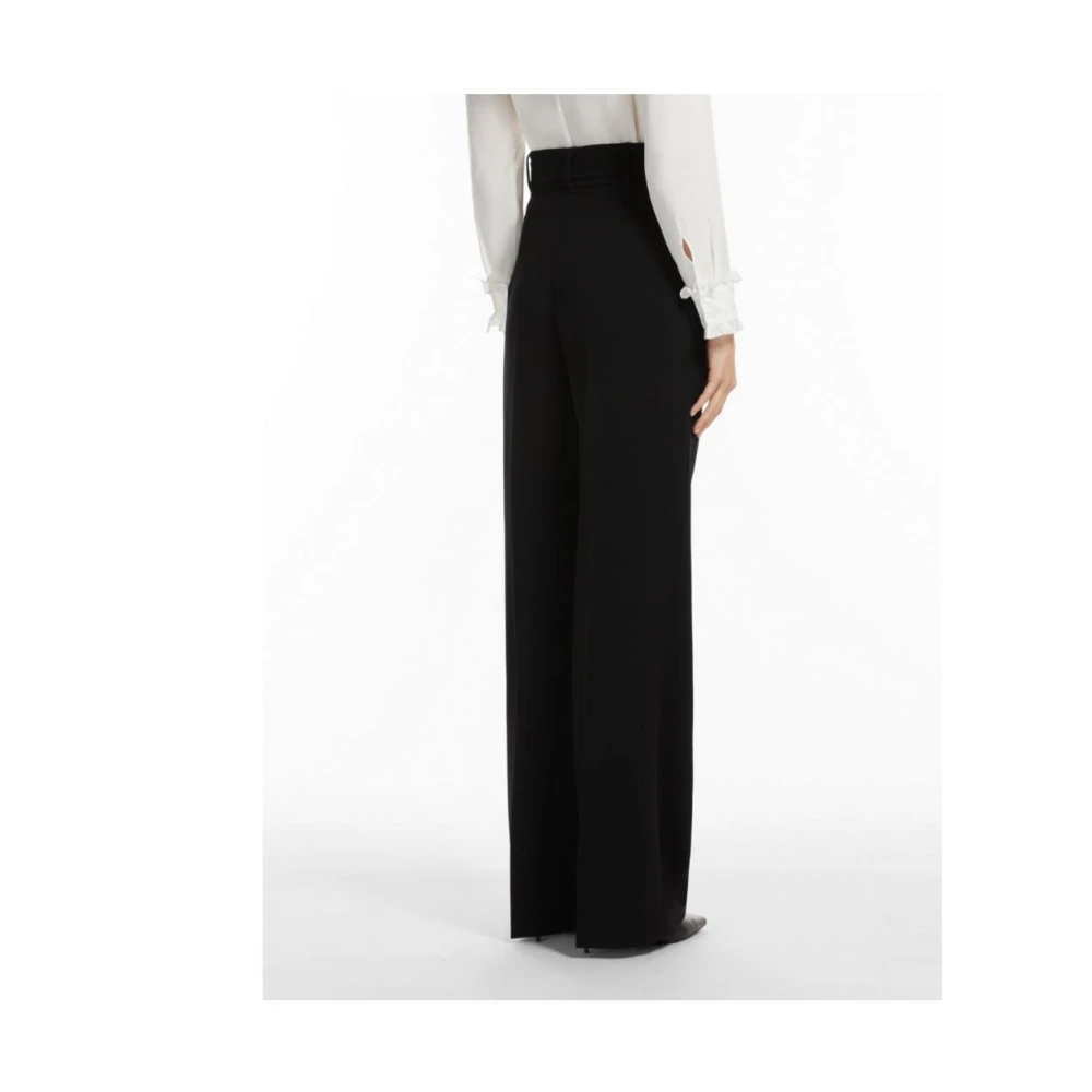 Max Mara Katoenen Broek Black Dames