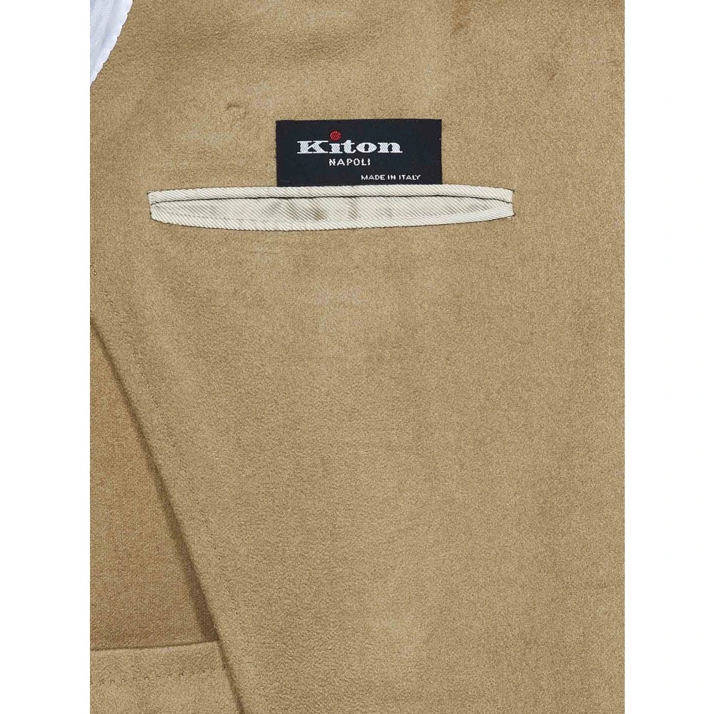 Kiton Zwarte Kasjmierjas Aw24 Brown Heren