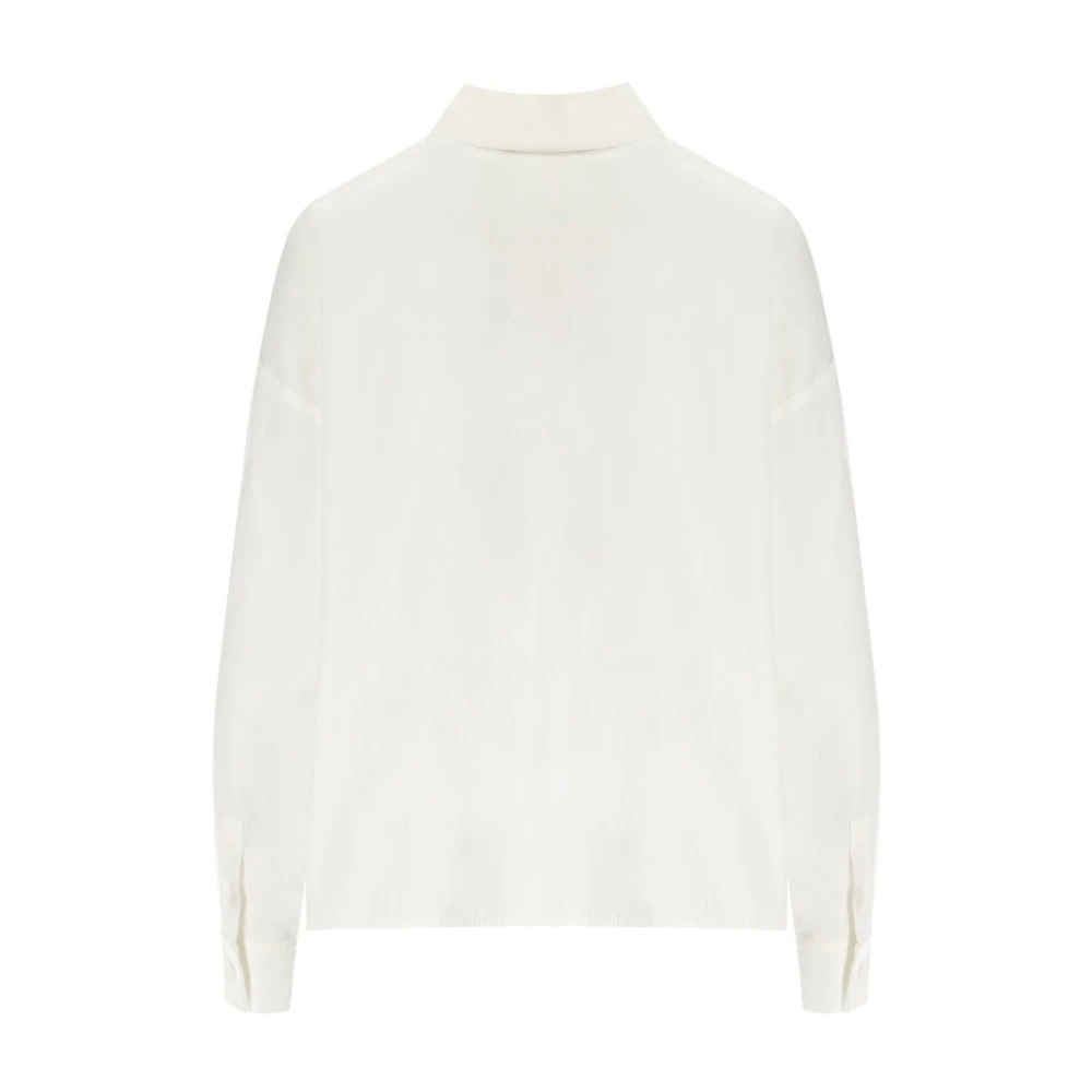Max Mara Weekend Witte Cropped Shirt met Zakken White Dames