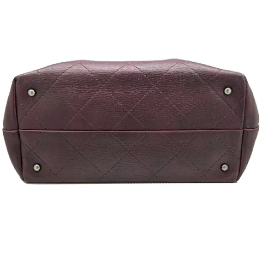 Chanel Vintage Pre-owned Leather handbags Brown Dames