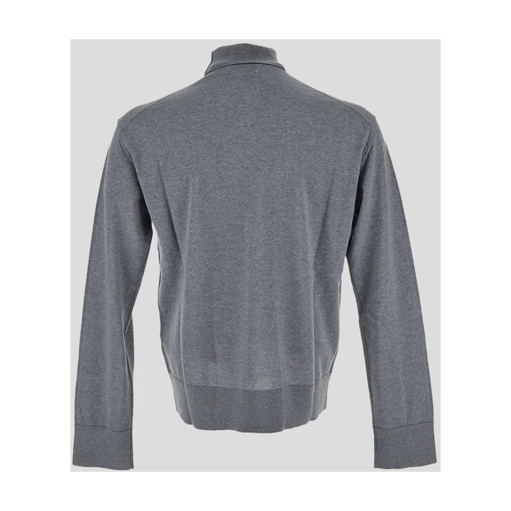 Laneus Wollen Turtleneck Gebreid Gray Heren