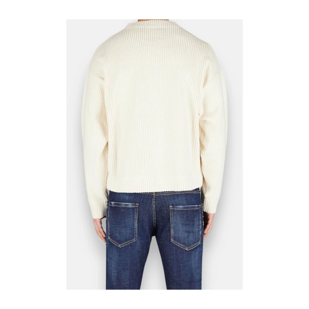Dsquared2 Casual Lodge Life Sweatshirt Comfortabele Stijl White Heren