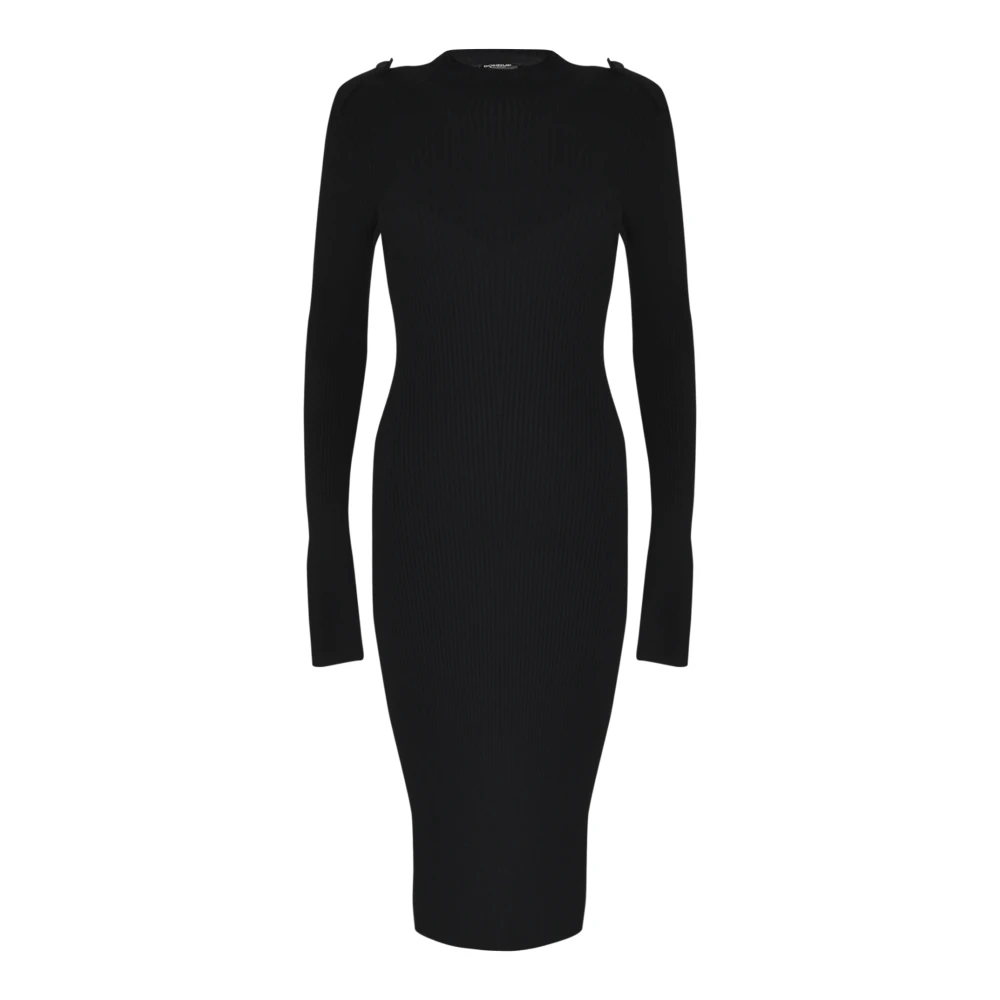 Dondup Elegante Jurken Collectie Black Dames