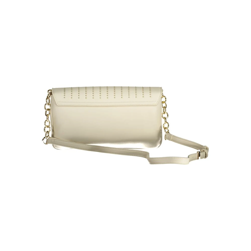 Valentino by Mario Valentino Witte Polyethyleen Schoudertas met Verstelbare Ketting White Dames