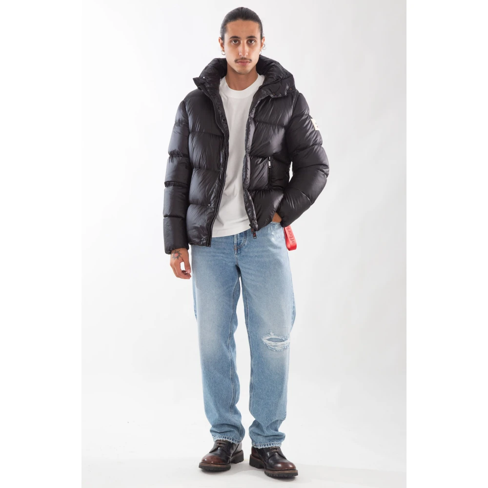 Afterlabel Glanzende donsjas in Chamonix Black Heren