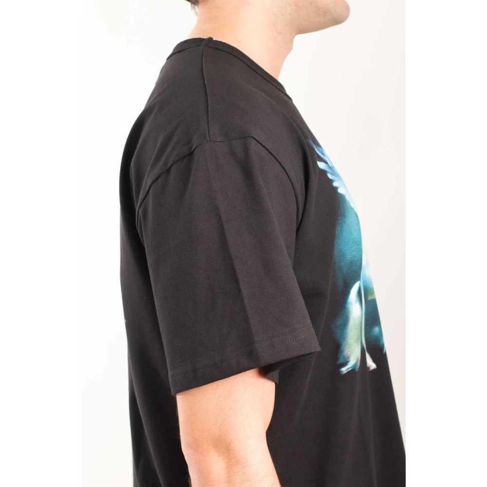 Misbhv Zwart Paarden Print Tee Black Heren