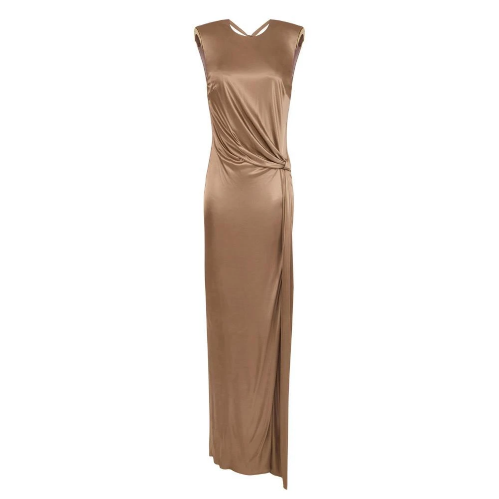 Elisabetta Franchi Beige Gowns - Female - Gowns - S - Dresses