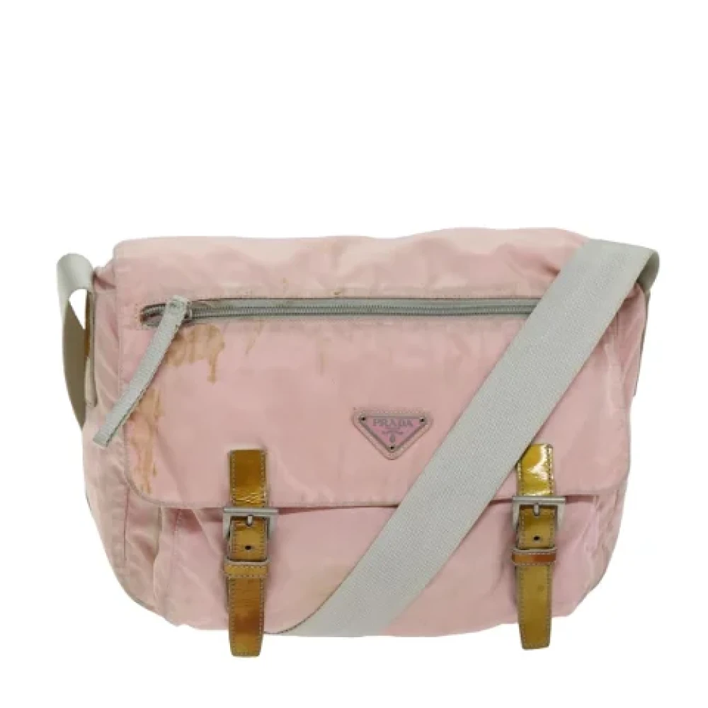 Prada Vintage Pre-owned Nylon prada-bags Pink Dames