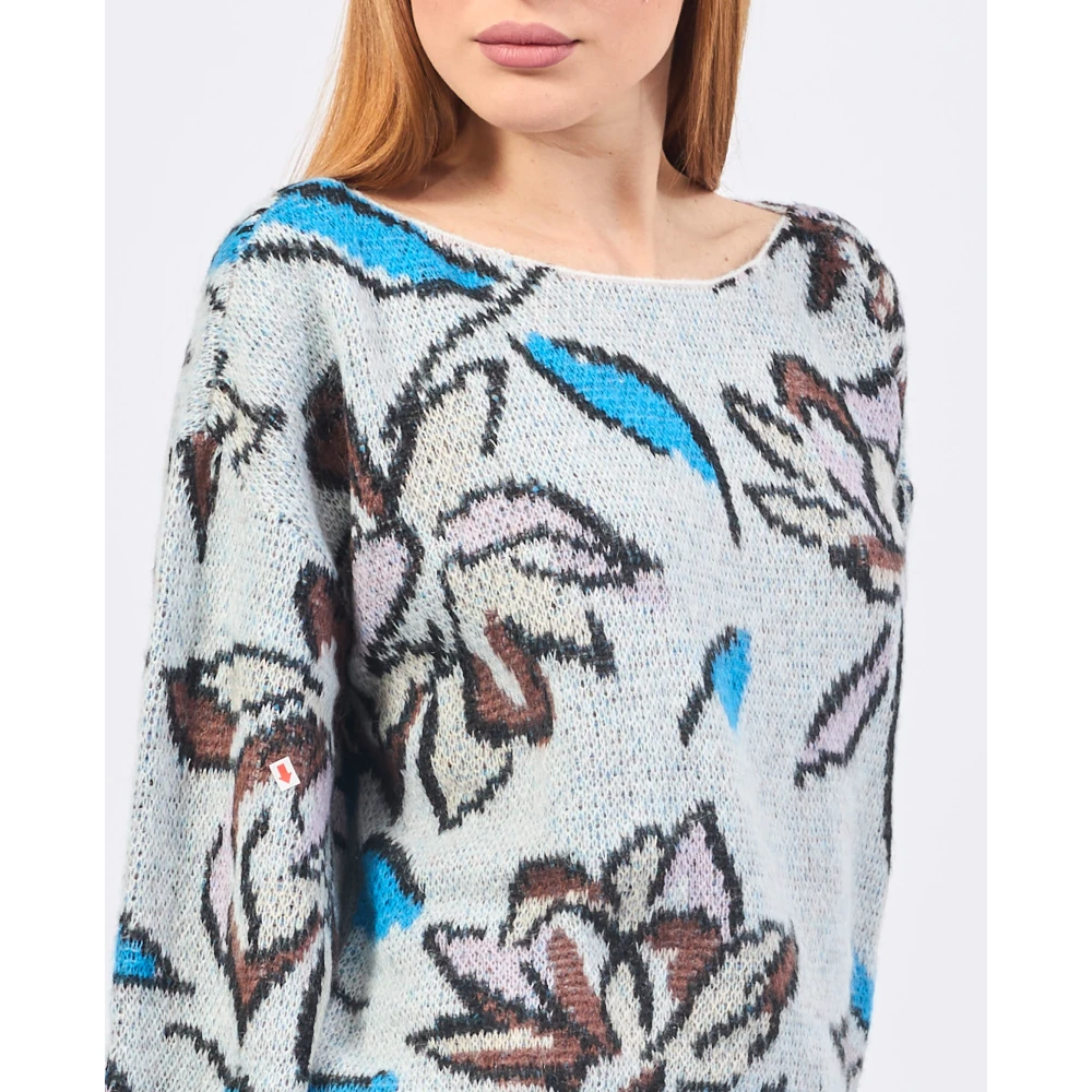 Gaudi Bloemen Jacquard Trui Multicolor Dames