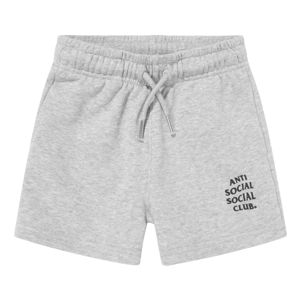 Anti Social Social Club Unisex Kids Gray Shorts, 5 Y, Core Shorts