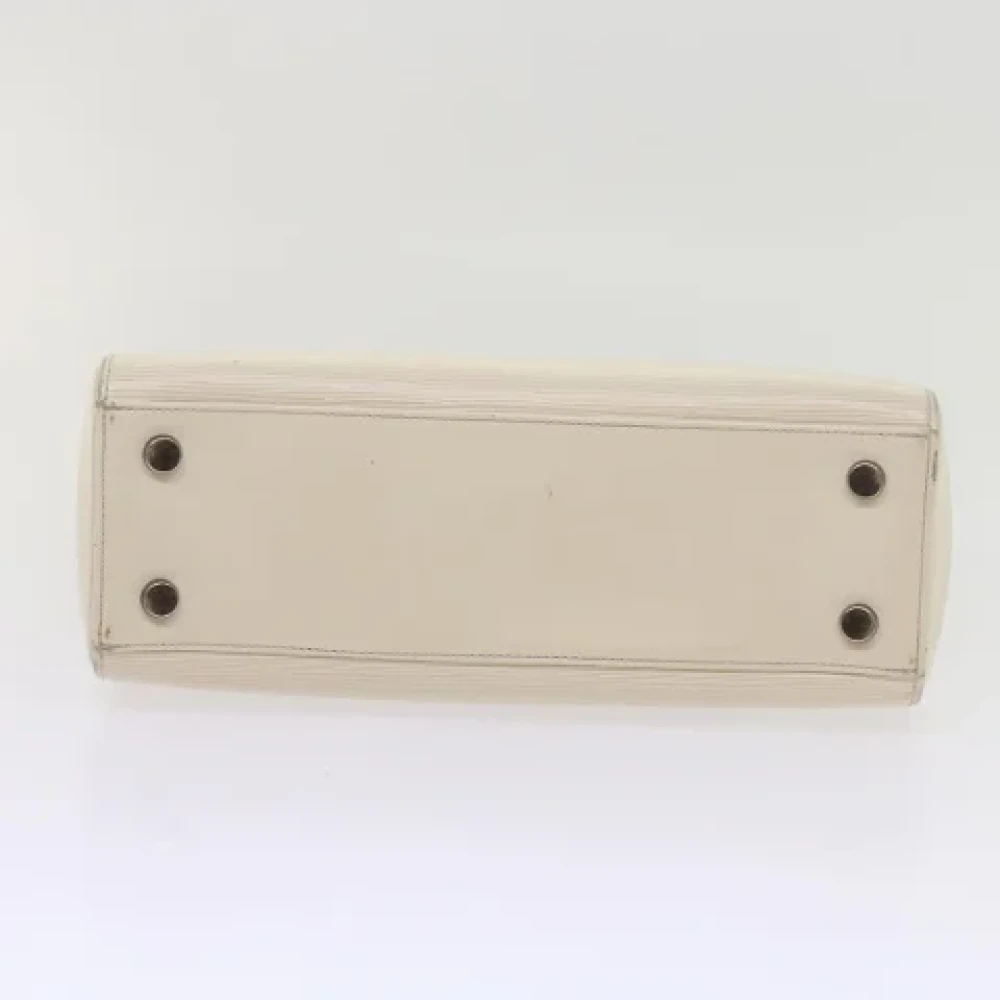 Louis Vuitton Vintage Pre-owned Leather handbags Beige Dames