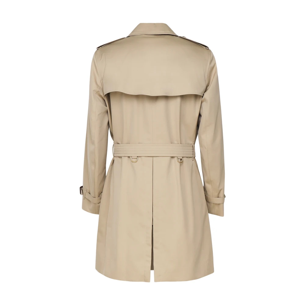 Burberry Beige Double-Breasted Ceintuurjas Beige Heren