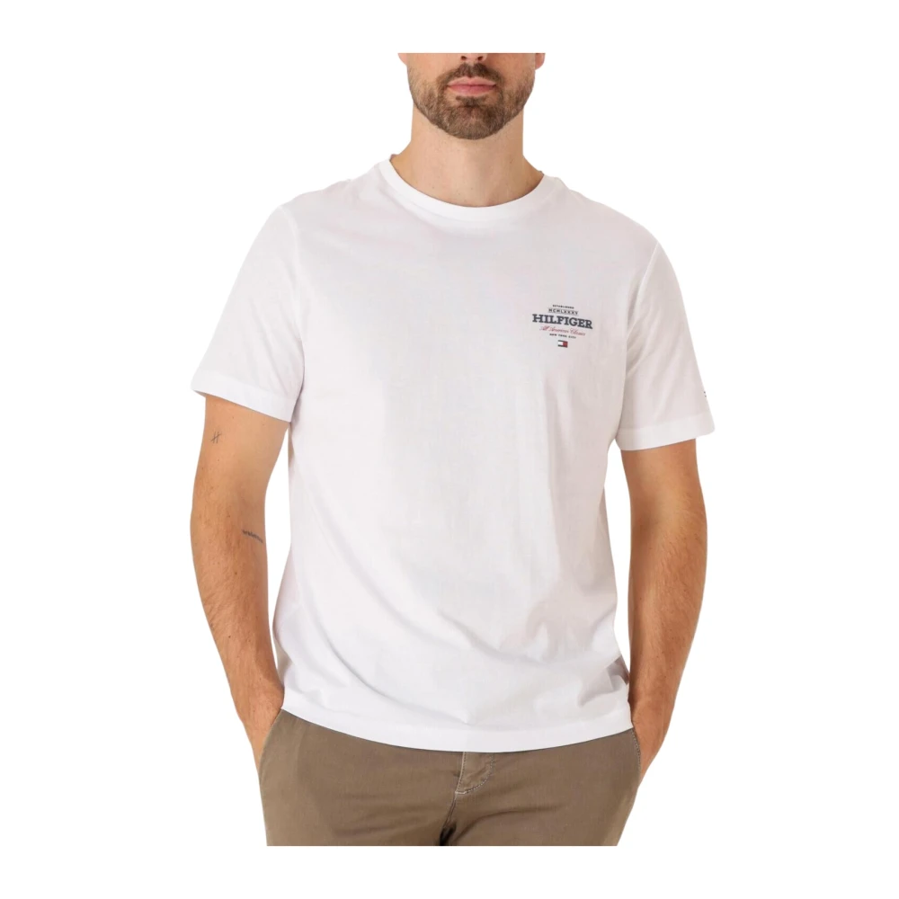 Tommy Hilfiger Heren Polo & T-shirts Monotype Tee White Heren
