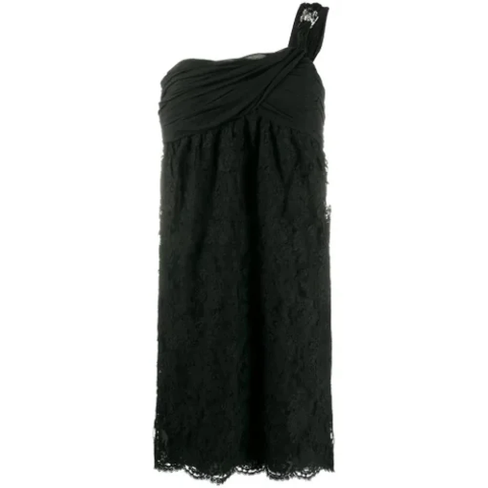 Valentino Vintage Pre-owned Cotton dresses Black Dames