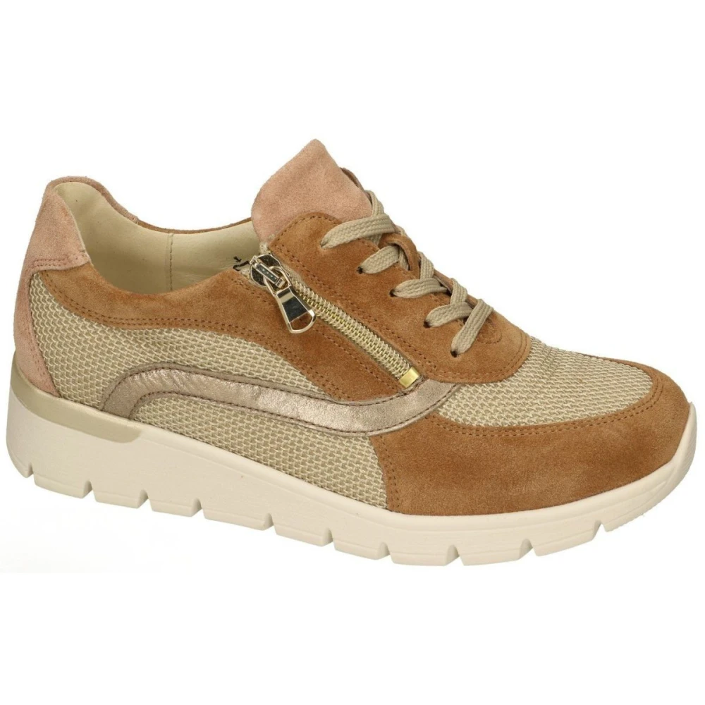 Waldläufer K-Ramona Sneaker Dames Schoenen Bruin