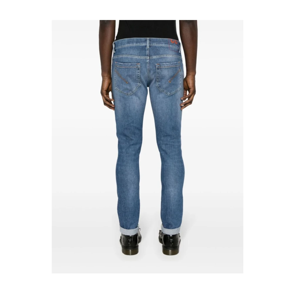 Dondup Slim-Fit Jeans voor Mannen Blue Heren