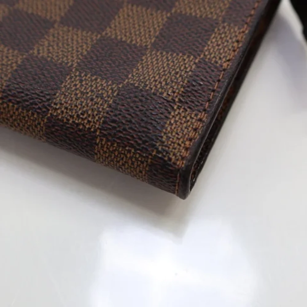 Louis Vuitton Vintage Pre-owned Coated canvas wallets Brown Dames