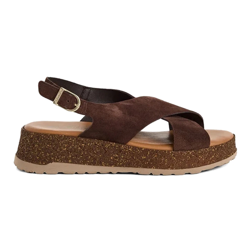Tamaris Women's Brown Flat Sandals, 4 Uk, Wedge Sandal