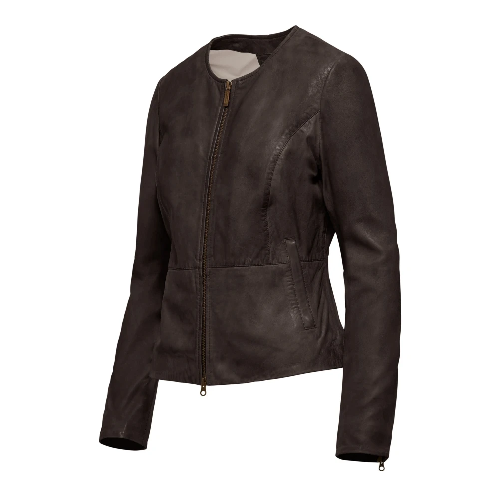 BomBoogie Arya Leren Jas Brown Dames