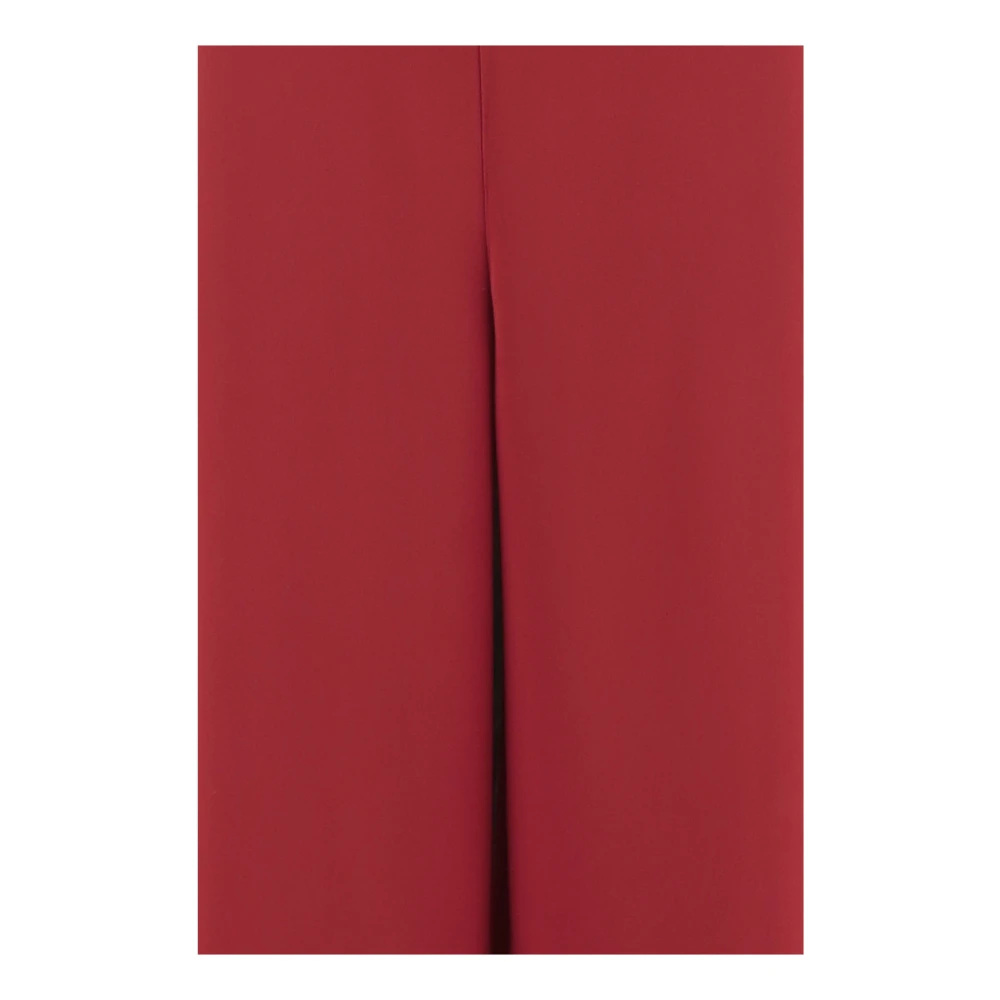 By Malene Birger Rode Flared Hoge Taille Broek By Herenne Birger Red Dames