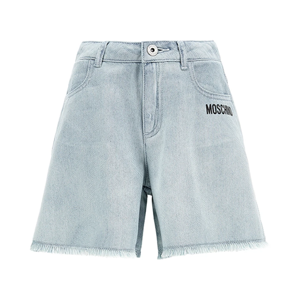 Moschino Blå Kid Teen Shorts Blue, Flicka