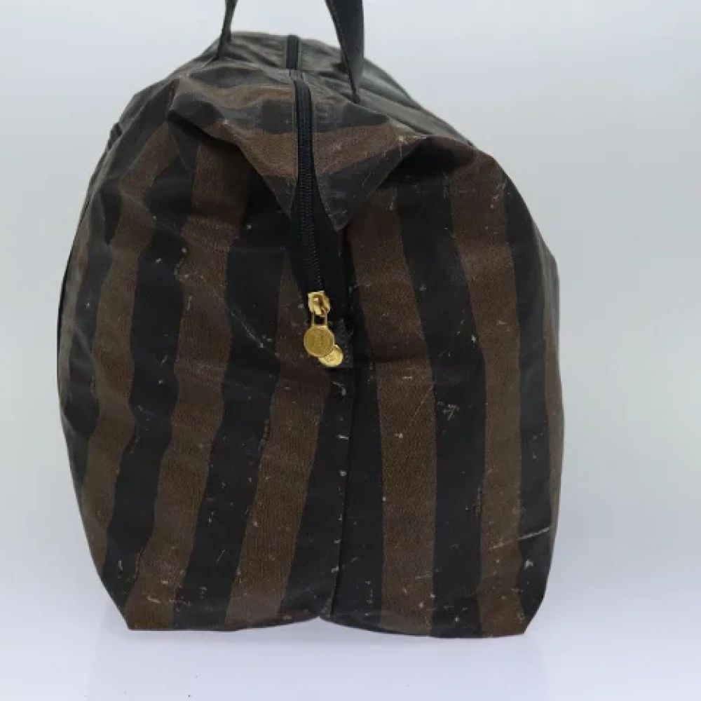 Fendi Vintage Pre-owned Nylon travel-bags Brown Dames