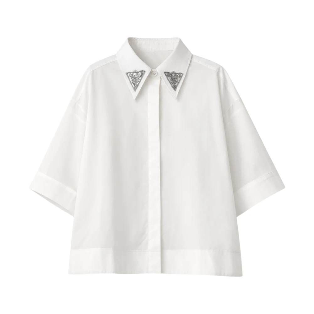 Pinko Women's White Shirts - Shirts - S- Blouses & Shirts