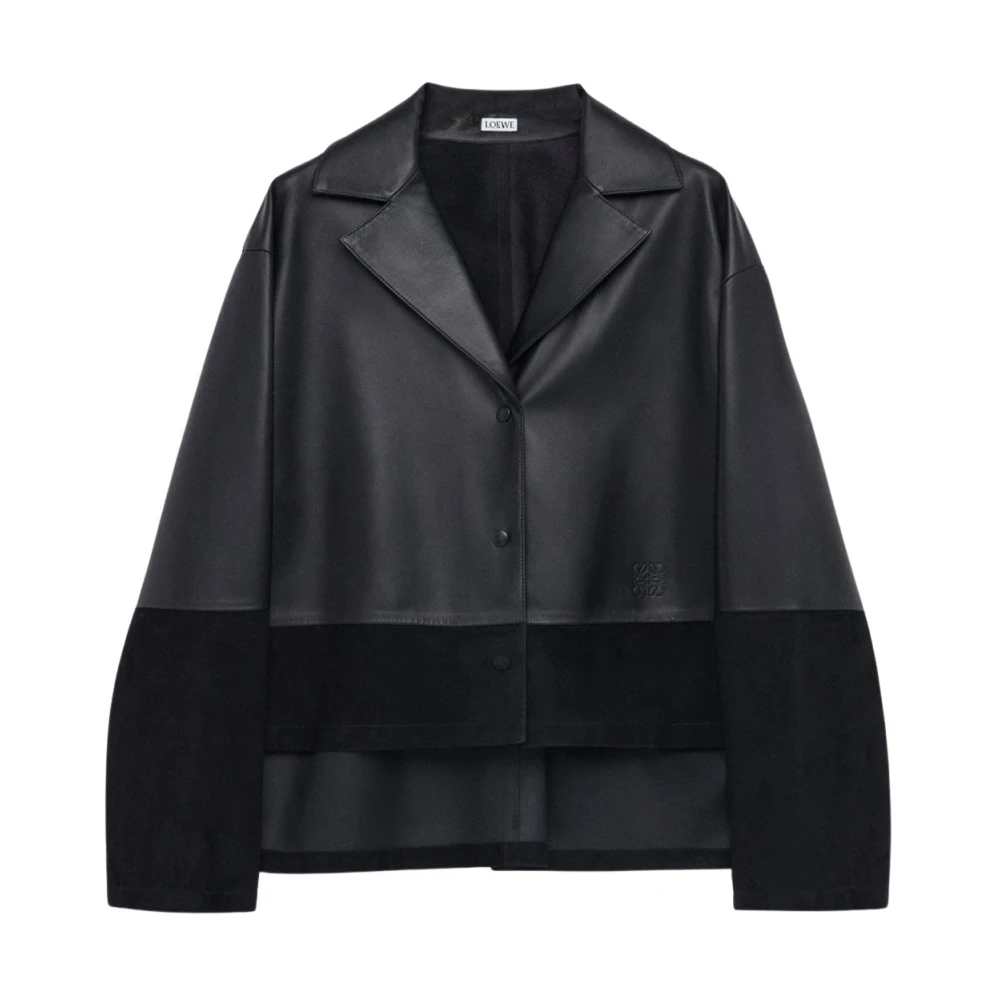 Loewe Women's Black Nappa Leather Pyjama Blouse