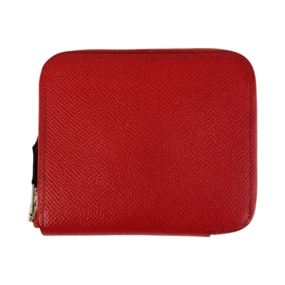 Hermès Vintage Pre-owned Leather wallets Red Dames